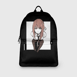 Рюкзак Человек-бензопила Макима в белом прямоугольнике, цвет: 3D-принт — фото 2