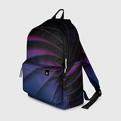 Рюкзак Спиральные тёмные пластины, цвет: 3D-принт
