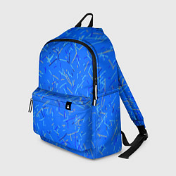 Рюкзак Особый Сине-голубой абстрактный, цвет: 3D-принт