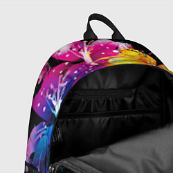 Рюкзак Цветные лилии, цвет: 3D-принт — фото 2