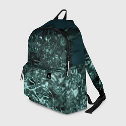 Рюкзак Абстрактный голубой жидкий металл, цвет: 3D-принт