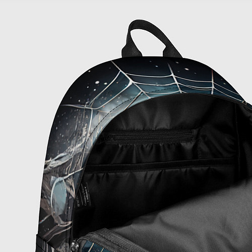 Рюкзак Halloween - паутина на фоне мрачного неба / 3D-принт – фото 4