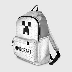 Рюкзак Minecraft glitch на светлом фоне: символ, надпись