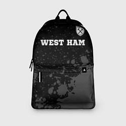 Рюкзак West Ham sport на темном фоне: символ сверху, цвет: 3D-принт — фото 2