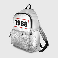 Рюкзак 1988 - в красной рамке на светлом, цвет: 3D-принт