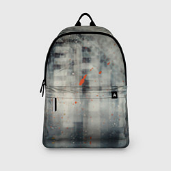Рюкзак Серый туман и оранжевые краски, цвет: 3D-принт — фото 2