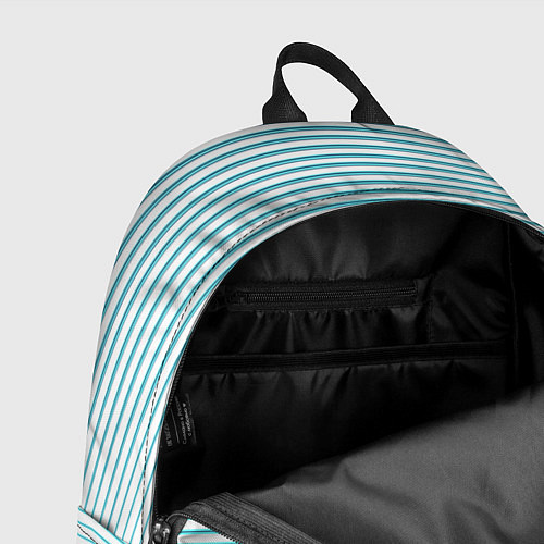 Рюкзак Бело-голубые полосы и заячьи уши контуром / 3D-принт – фото 4