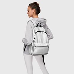 Рюкзак Белые новогодние снежинки, цвет: 3D-принт — фото 2