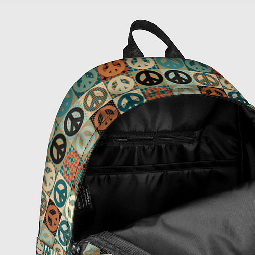 Рюкзак Peace symbol pattern / 3D-принт – фото 4