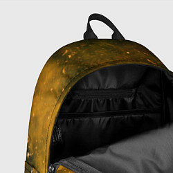 Рюкзак Чёрный туман и золотые краски, цвет: 3D-принт — фото 2