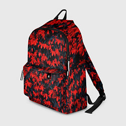 Рюкзак Красные бегонии, цвет: 3D-принт