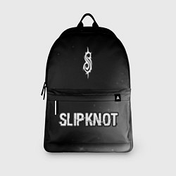 Рюкзак Slipknot glitch на темном фоне: символ, надпись, цвет: 3D-принт — фото 2
