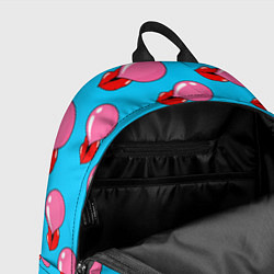Рюкзак Губы с жвачкой, цвет: 3D-принт — фото 2