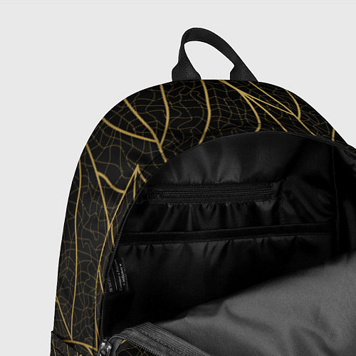 Рюкзак Золотые листья градиент / 3D-принт – фото 4