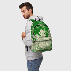 Рюкзак Абстракция в зелёных тонах, цвет: 3D-принт — фото 2