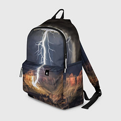 Рюкзак Мощная молния в горах, цвет: 3D-принт