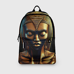 Рюкзак Нейросеть - золотая статуя египетской царицы, цвет: 3D-принт — фото 2
