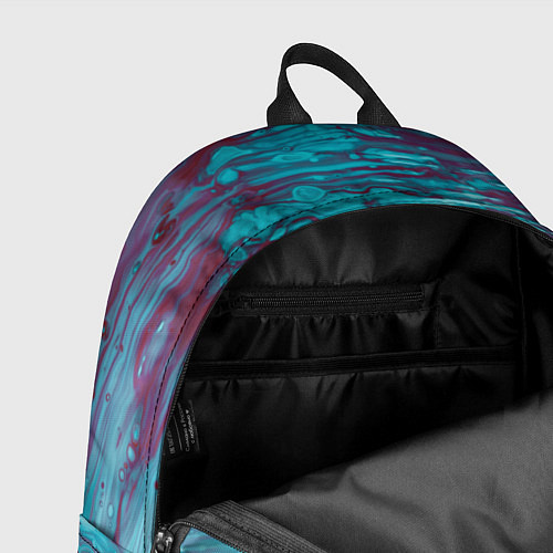 Рюкзак Светло-синие и красные краски / 3D-принт – фото 4