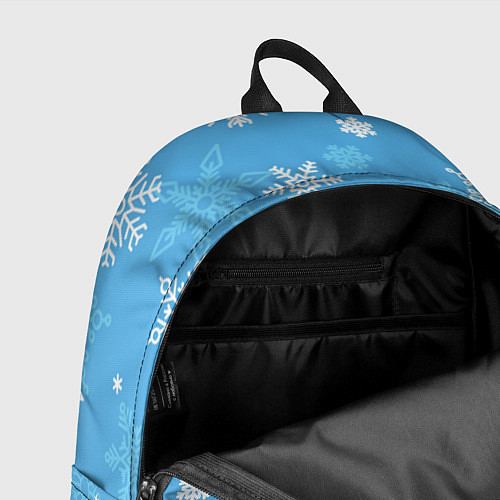 Рюкзак Голубой снегопад / 3D-принт – фото 4