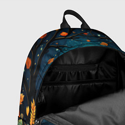 Рюкзак Лиса в Folk Art стиле, цвет: 3D-принт — фото 2