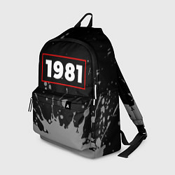 Рюкзак 1981 - в красной рамке на темном, цвет: 3D-принт