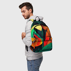 Рюкзак Текстурированная цветная абстракция, цвет: 3D-принт — фото 2