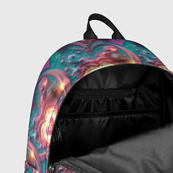 Рюкзак Паттерн пылающие сердца, цвет: 3D-принт — фото 2