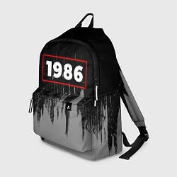 Рюкзак 1986 - в красной рамке на темном, цвет: 3D-принт