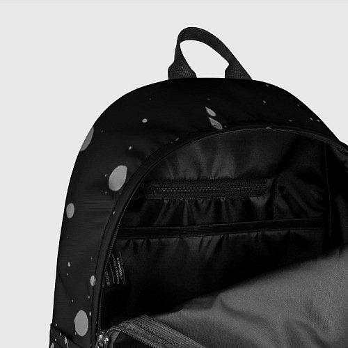 Рюкзак Йог - в красной рамке на темном / 3D-принт – фото 4