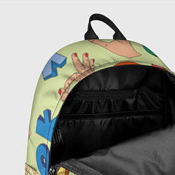 Рюкзак Emoji ok, цвет: 3D-принт — фото 2