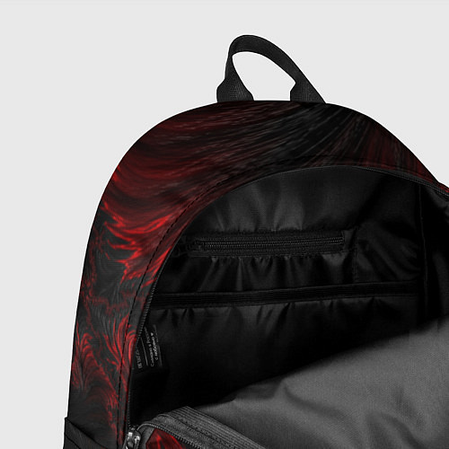 Рюкзак Красно - черные текстуры / 3D-принт – фото 4