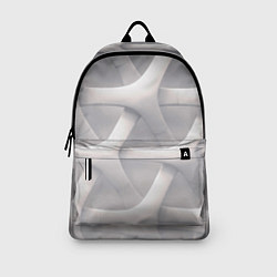 Рюкзак Оптическая иллюзия на сером фоне, цвет: 3D-принт — фото 2