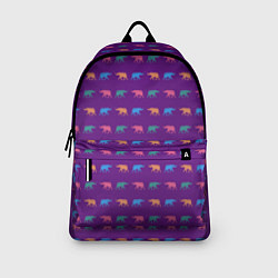 Рюкзак Разноцветные слоны, цвет: 3D-принт — фото 2