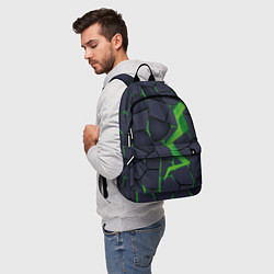 Рюкзак Зелёный неон, цвет: 3D-принт — фото 2