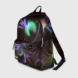 Рюкзак Магические фиолетовые волны и цветные космические, цвет: 3D-принт