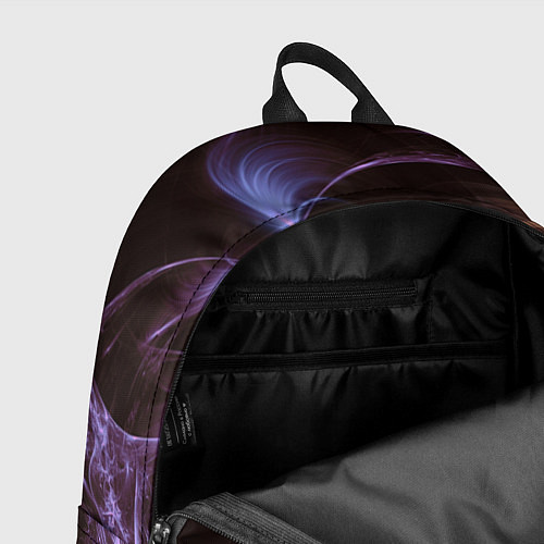 Рюкзак Магические фиолетовые волны и цветные космические / 3D-принт – фото 4