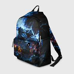 Рюкзак Огонь и неоновый дым, цвет: 3D-принт