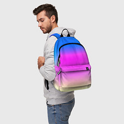 Рюкзак Неоновые краски космоса, цвет: 3D-принт — фото 2