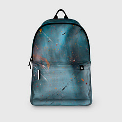 Рюкзак Абстрактный синий туман, силуэты и краски, цвет: 3D-принт — фото 2