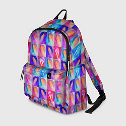Рюкзак Клетчатый узор с девушками, цвет: 3D-принт