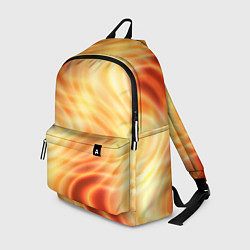 Рюкзак Абстрактные оранжево-жёлтые солнечные волны, цвет: 3D-принт