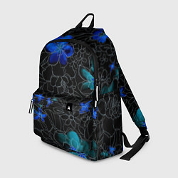 Рюкзак Неоновые цветы, цвет: 3D-принт