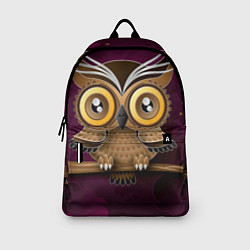 Рюкзак Сова на фиолетовом фоне, цвет: 3D-принт — фото 2