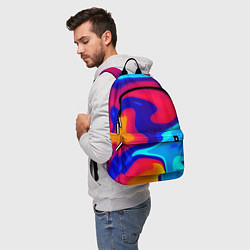 Рюкзак Смесь красок ультрафиолет, цвет: 3D-принт — фото 2