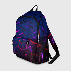 Рюкзак Неоновые треугольники с подсветкой, цвет: 3D-принт