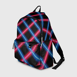 Рюкзак Сетка из красного и синего неона, цвет: 3D-принт
