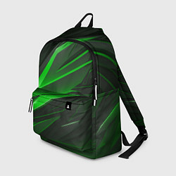 Рюкзак Зеленый и черные детали, цвет: 3D-принт