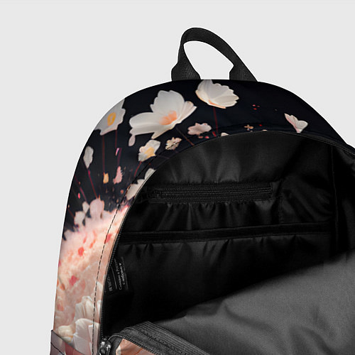 Рюкзак Множество розовых цветов / 3D-принт – фото 4
