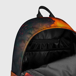 Рюкзак Небула в космосе в оранжевых тонах - нейронная сет, цвет: 3D-принт — фото 2