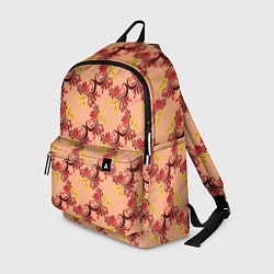 Рюкзак Абстрактный винтажный растительный орнамент, цвет: 3D-принт